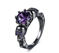 Retro Punk Skull Gothic Ringe für Frauen Männer Halloween Goth Schmuck große Schwarze Goldringe Beitritt Modeschmuck R523 Beautiful Design