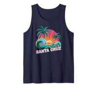 Retro Santa Cruz Trip Beach Vacation Matching BFF Mom Tank Top