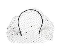 Retro Schleier Kopfschmuck Damen - Leichtes Haarstyling Stirnband Mit Feinem Netz, Elegantes Modeaccessoire Für Reisen, Geschäftsreise, Teeparty, Geburtstag, Feier, Alltag, Sommerlook, Fü