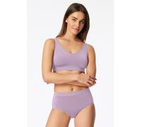 Slip SCHIESSER "Classic Seamless", Damen, Gr. M, lila (536, orchid), Single Jersey, Obermaterial: 93% Polyamid, 7% Elasthan, körpernah, Unterhosen Slip, ohne störende Seitennähte, bequem, nahtlos (852
