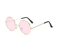 Retro-Sonnenbrille im Lennon-Stil - Slim Steampunk UV400 Schatten | Klassische Schutzbrille, Cosplay, Karnevalsspaß im Freien, Vintage-Rahmen aus Metall für Frauen und