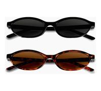Retro-Sonnenbrille im ovalen Design für Damen und Herren, klassische ultraleichte UV-Schutzbrille für Camping, Fotografie und Outdoor-Aktivi