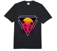 Retro Synthwave Sunset Palm Tree 80er Jahre Classic Throwback Comfort Colors Adult Heavyweight T-Shirt