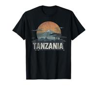 Retro Tansania Landschaft Vintage Souvenir T-Shirt