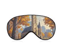 Retro Tourismus Augenmaske für Damen & Herren, atmungsaktive & verstellbare Augenabdeckung, ultraweiche Schlafmaske, leichte Reise-Augenbinde für Flugzeug, Nickerchen, Nachtschlaf