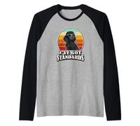 Retro Vintage I've Got Standards Black Standard Poodle Dog Raglan