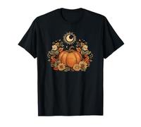 Retro Vintage Pumpkin Spice Tis The Season Equinox Moon T-Shirt