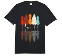 Retro Vintage Reflection Mädchen Joggen mit Hund Comfort Colors Adult Heavyweight T-Shirt