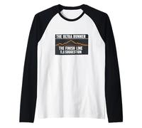 Retro-Vintage-Trailrunning-Geschenk für Ultramarathonläufer Raglan
