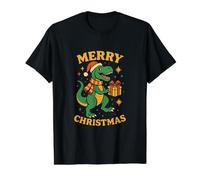 Retro Weihnachten Dinosaurier Nikolausmütze TRex Funny Holiday Dino Preisgünstiges Grafik-T-Shirt