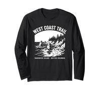 Retro West Coast Trail Kanada National Park Wandern Trekking Langarmshirt
