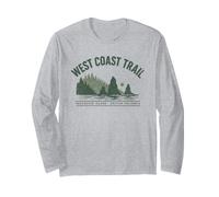 Retro West Coast Trail Kanada Natur Wandern Trekking Langarmshirt