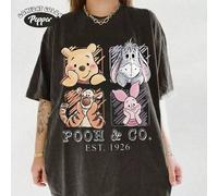 Retro-Winnie-the-Pooh-und-Freunde-Shirt, Pooh Co 1926 Vintage Disney T-Shirt, Tigger Ferkel, Disney Familienausflug & Geschenk