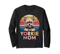 Retro Yorkie Mom Yorkshire Terrier Langarmshirt