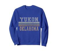 Retro Yukon Oklahoma Sweatshirt, Unisex für Erwachsene, Königsblau, L