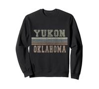 Retro Yukon Oklahoma Sweatshirt, Unisex für Erwachsene, Schwarz, S