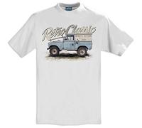 RetroClassic Herren-T-Shirt Uncle Andy's Landy 4x4 Inspired Series 1 Gr. L, weiß