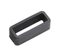 RETYLY Schwarz Uhrenarmband Halteband Schleifen Gummi Halter Schnallen Halter 22mm