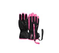 Reusch Unisex - Babys Ben Angenehm Warme und Winddichte Skihandschuhe Alltagshandschuhe Babyhandschuhe Schneehandschuhe Zum Schlittenfahren Winter-Handschuhe, 7769 Black/Knockout pink, IV
