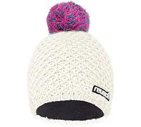 Reusch Unisex Erwachsenen Elias Warm, Winddicht Beanie-Mütze, Weiß-Pink, Einheitsgröße EU