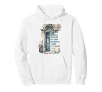 Revelation 3:20 I Stand at The Door and Knock - Jesus Quote Pullover Hoodie