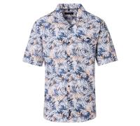 Kurzarmhemd CASAMODA "CASAMODA Freizeithemd Kurzarm Print", Herren, Gr. XXL, Normalgrößen, blau (hellblau), 100% Baumwolle, bedruckt, lässig geschnitten, Hemden (81243127-XXL) hellblau