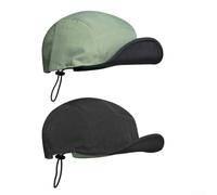 Reversible Nylon Baseball Cap Quick Dry Soft Brim(Green + Coffee)