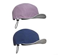 Reversible Nylon Baseball Cap Quick Dry Soft Brim(Purple + Navy Blue)