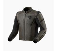 REV'IT! Parallax Lederjacke Schwarz / Olive 54