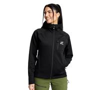 RevolutionRace Evolution Stretch Fleece Hoodie für Damen, Zip Hoodie für Wandern und Outdoor-Aktivitäten, Black, M