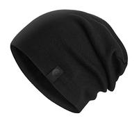 Revony Warm Slouchy Beanie Hat - Deliciously Soft Daily Beanie in Fine Knit Black One Size