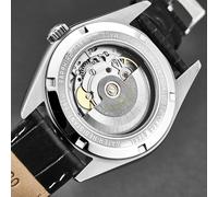 Revue Thommen Herren-Automatikuhr 'Heritage' Zifferblatt braun, schwarzem Ledera...