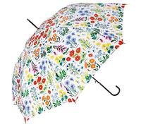 Rex London Regenschirm mit Wildblumen, weiß, Diameter: 101 cm
