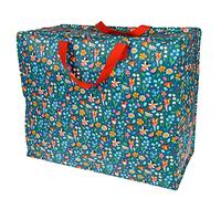 Rex London - XXL Riesentasche, Aufbewahrungstasche mit Reißverschluss - Fairies in the Garden - Feen, Blumen -