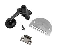 RFFYUMKJR 4-teiliges Set Rollenfuß (groß), Nadelplatte und Einzelreihentransporteur #12267+12438+12436, kompatibel mit Singer und JUKI Nähzubehör