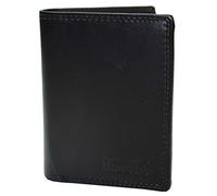RFID Schutz Herren Geldbörse Brieftasche Nappa Leder Hochformat (schwarz)