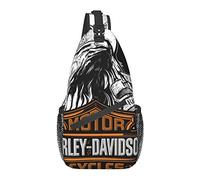 RFSHOP Harley Davidson Casual Crossbody Bag Outdoor Schulter Sling Chest Pack für Wandern Radfahren Reisen für Mann Frau Mädchen, Bild
