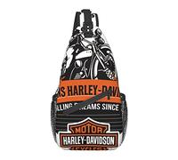 RFSHOP Harley Davidson Casual Crossbody Bag Outdoor Schulter Sling Chest Pack für Wandern Radfahren Reisen für Mann Frau Mädchen, Bild