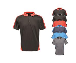 RG1740 Regatta Contrast COOLWEAVE Polo kurzarm Seal Grey (Solid) 3XL
