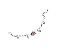 RGYBAO Freiliegendes mechanisches Uhrwerk, Armbanduhr, Anhänger, Halskette, robuste Legierung, Schlüsselbeinkette, stilvolles Unisex-Geschenk, Punk-inspirierter Legierung, Anhängerschmuck, One Size