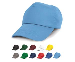 RH05 Result Headwear Kappe Aufklappbare, verstärkte Vorderseite Black Wide
