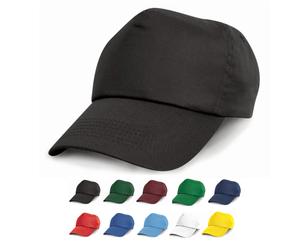 RH05J Result Headwear Kinder Kappe Aufklappbare verstärkte Vorderseite White One Size