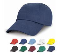 RH18J Result Headwear Kinder Kappe Niedriges Profil Black One Size