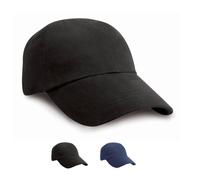 RH24J Result Headwear Kinder Kappe Schwerer, gebürsteter Baumwoll-Drill Black One Size