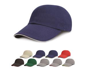 RH24P Result Headwear Kappe Sandwich-Schirm in Kontrastfarben Grey One Size