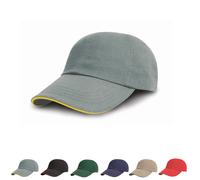 RH50 Result Headwear Kappe Nahtloses Vorderteil Black One Size