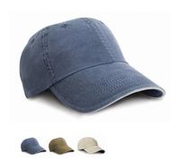 RH54 Result Headwear Washed Sandwich Peak Cap Putty One Size