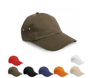 RH63 Result Headwear Kappe Vorgebogener Schirm mit vier Steppnähten Olive Mash Regular