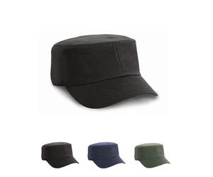 RH70 Result Headwear Vorgebogener, kurzer Schild mit vier Steppnähten Kappe Navy One Size