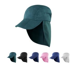 RH76 Result Headwear Legionärs Kappe mit Sonnenschutzklappe im Nackenbereich Black One Size
